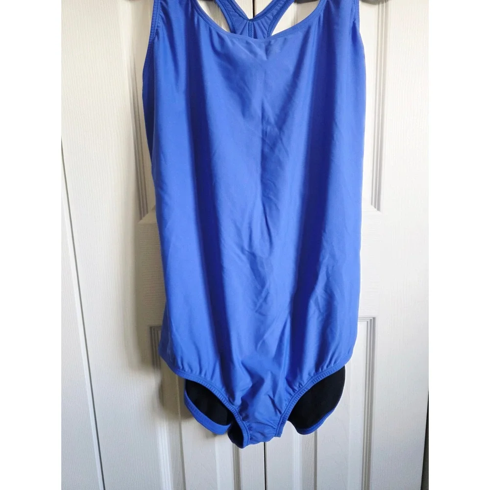 Speedo Womens 18 PowerFLEX One‎ Piece Swimsuit Hyper Blue NWT RV $68